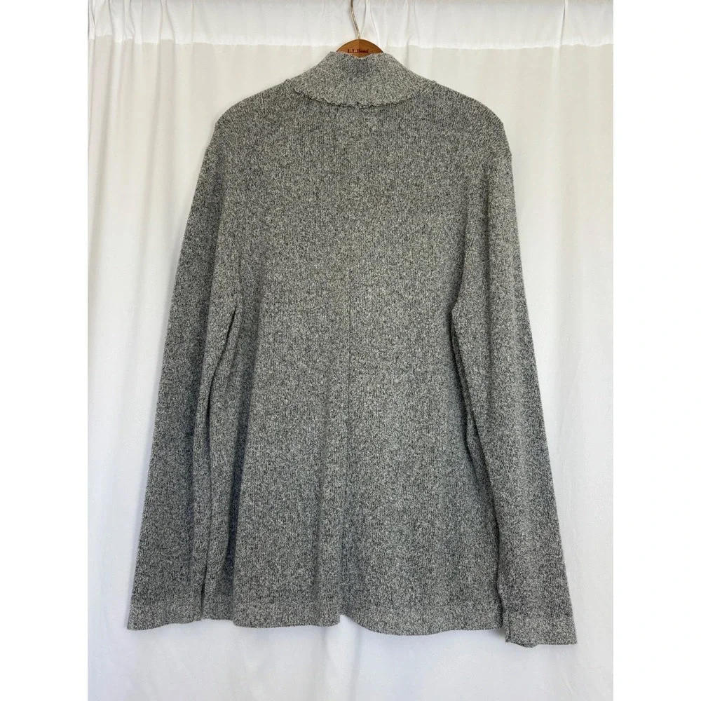 Carbon‎ 2 Cobalt Mens XL Grey Marl Quarter Zip Cotton Blend Pullover Sweater